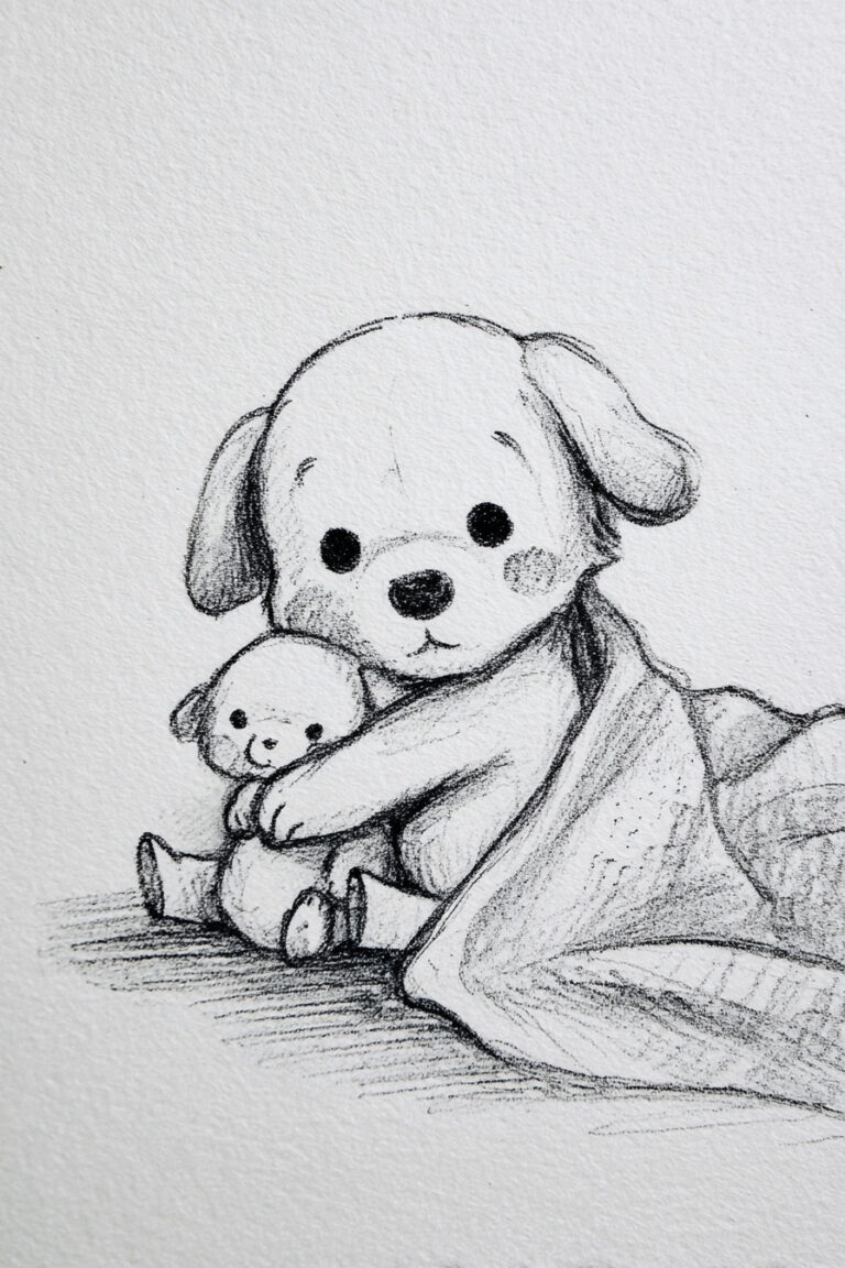 Puppy With Stuff Toy