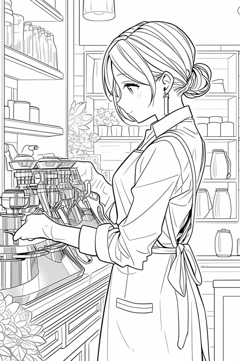 The Barista Pouring a Drink