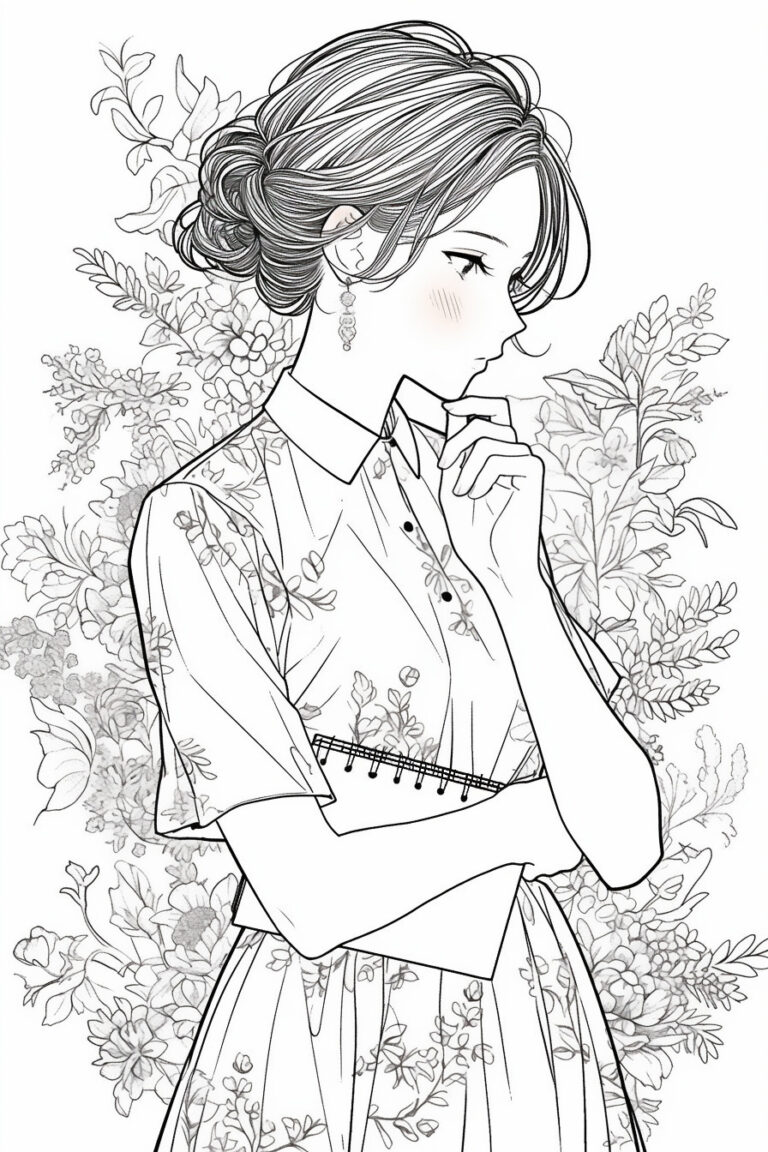 The Girl Closing Her Journal