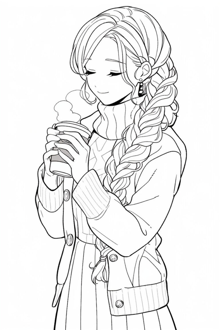 The Girl Holding a Teacup