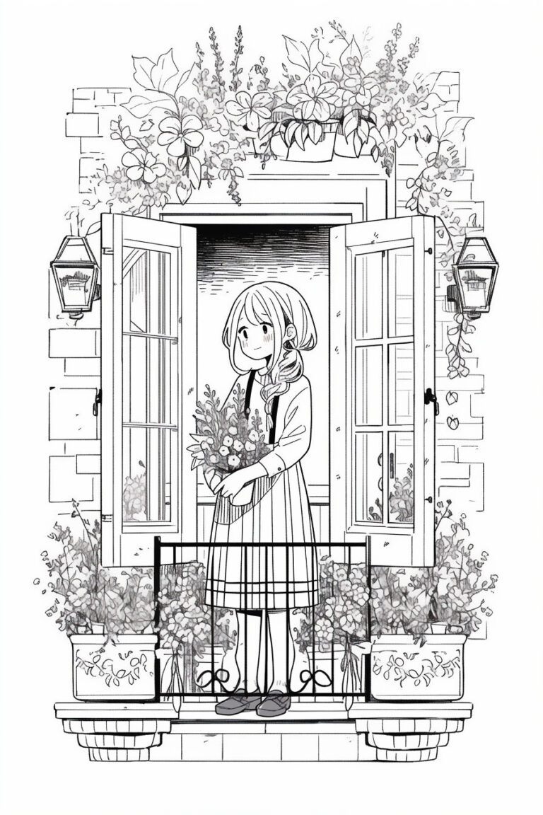 The Girl Opening a Window
