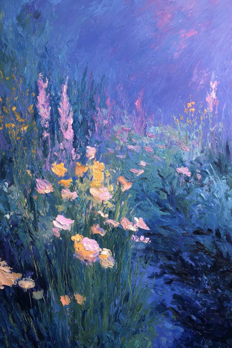 Twilight in the Flower Garden