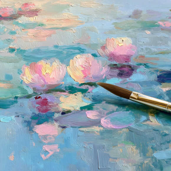 emthehuman1_paint_brush_next_to_a_impressionist_oil_painting_of_b65316dd-224c-4fc5-997b-a9c783320875