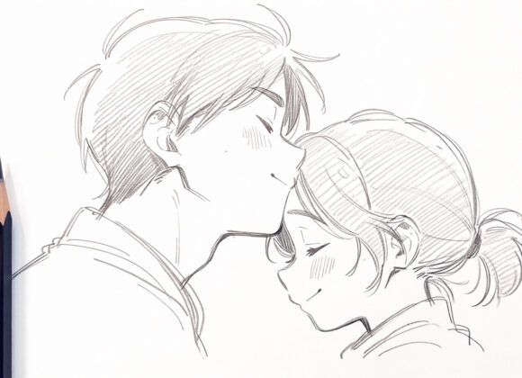 emthehuman1_pencil_next_to_a_Hand-drawn_pencil_sketch_of_two_pe_af97f821-69b1-4c7d-b8aa-d4266aec6961