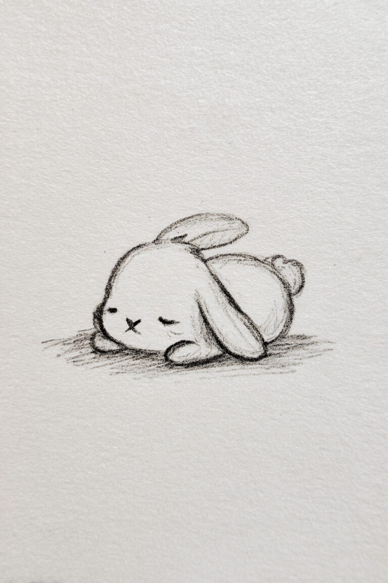Bunny Lying Flat