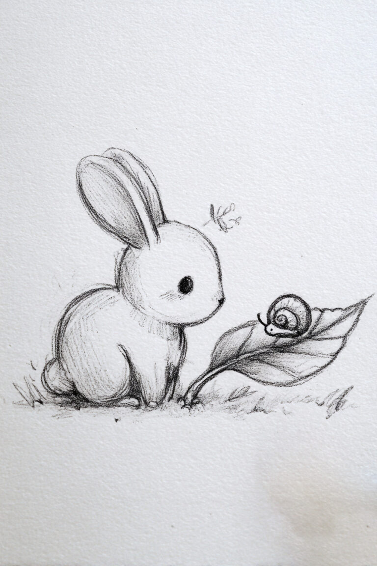 Bunny With Snail Friend