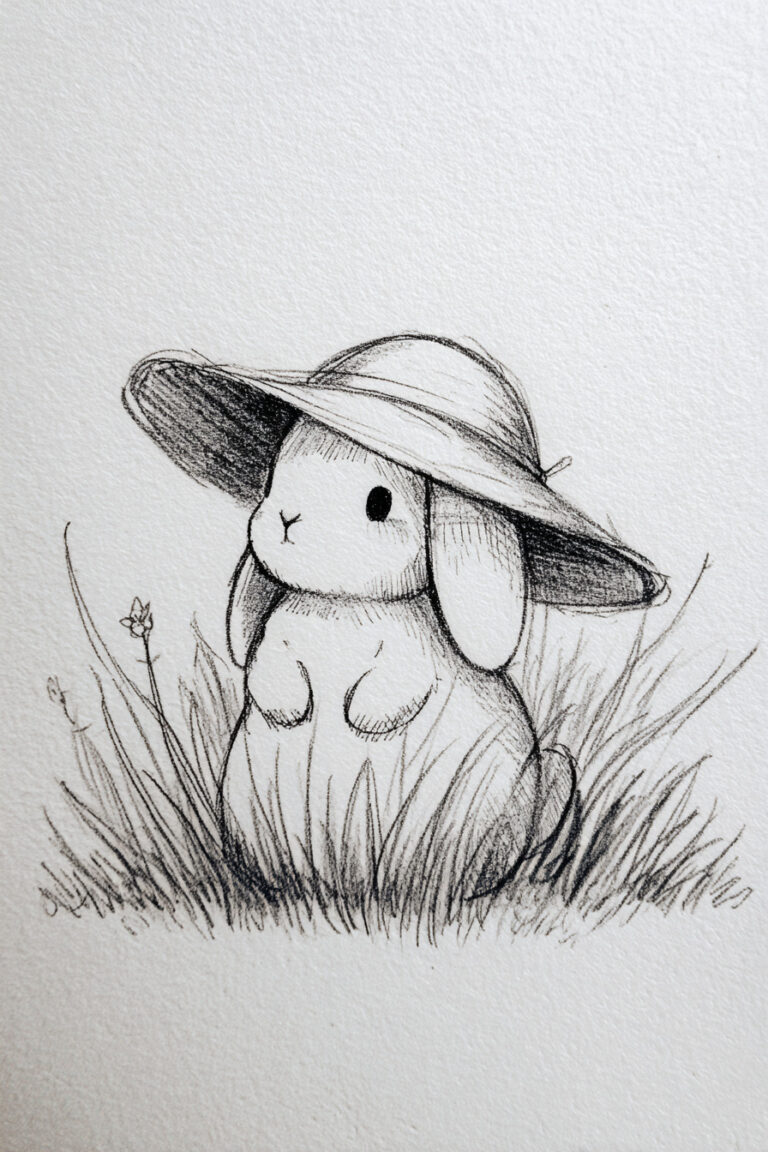 Bunny in Sunhat