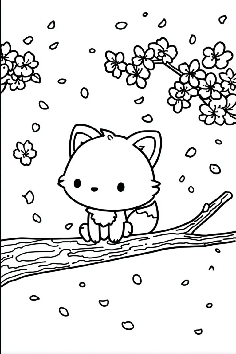 Cherry Blossom Fox