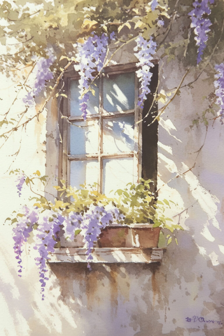 Cottage Window Wisteria