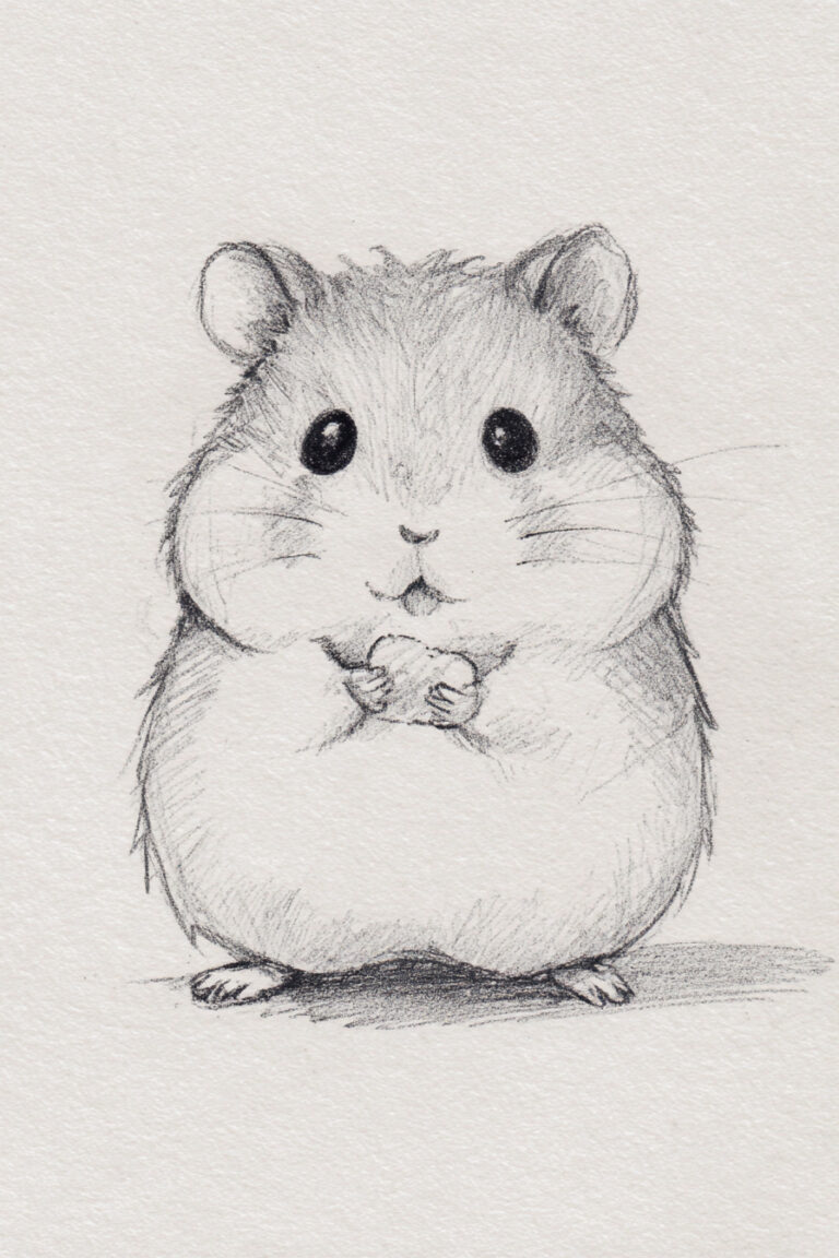 Hamster with Puffy Cheeks