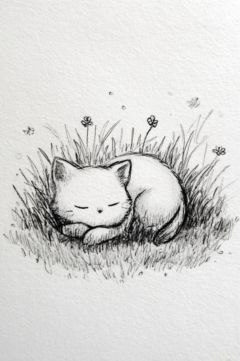 Kitten Basking in Sunlight