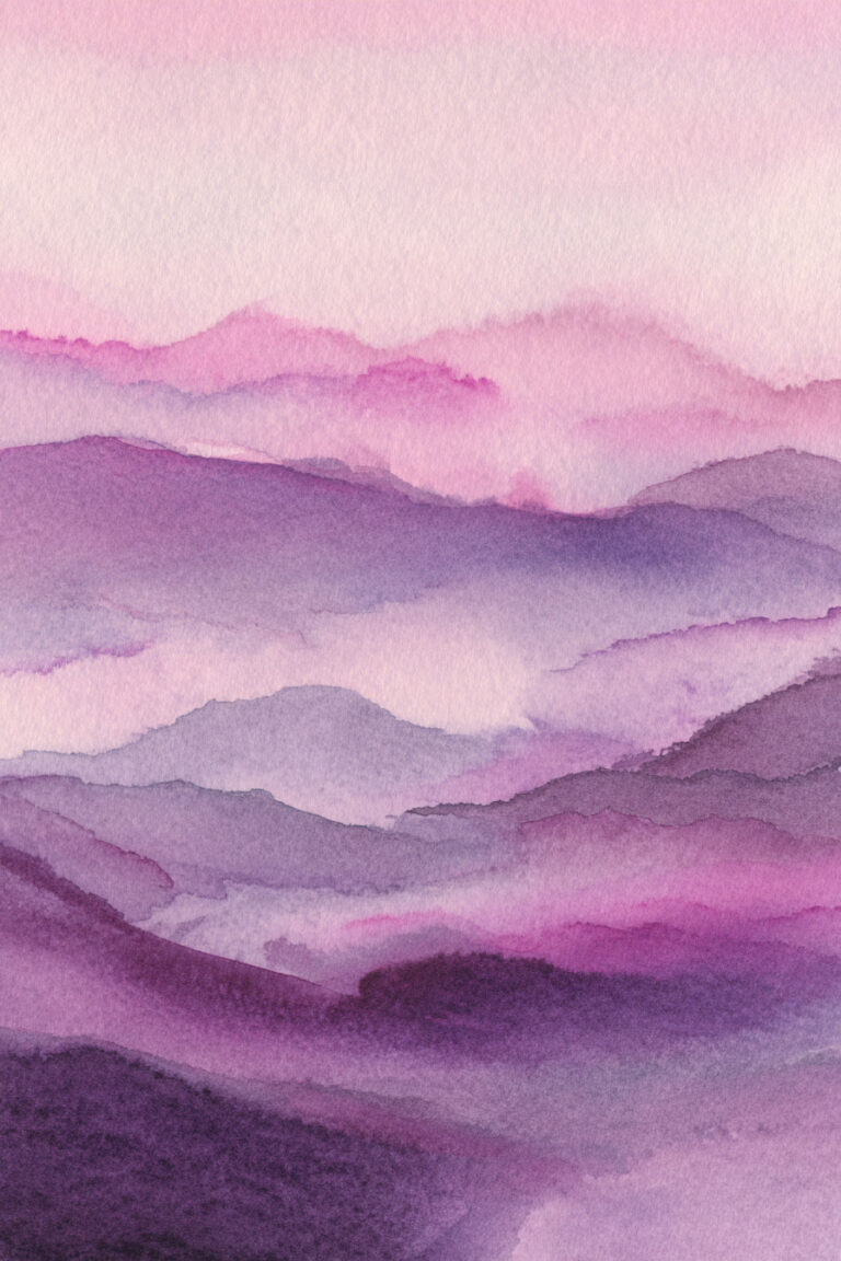 Lavender Hills at Early Twilight