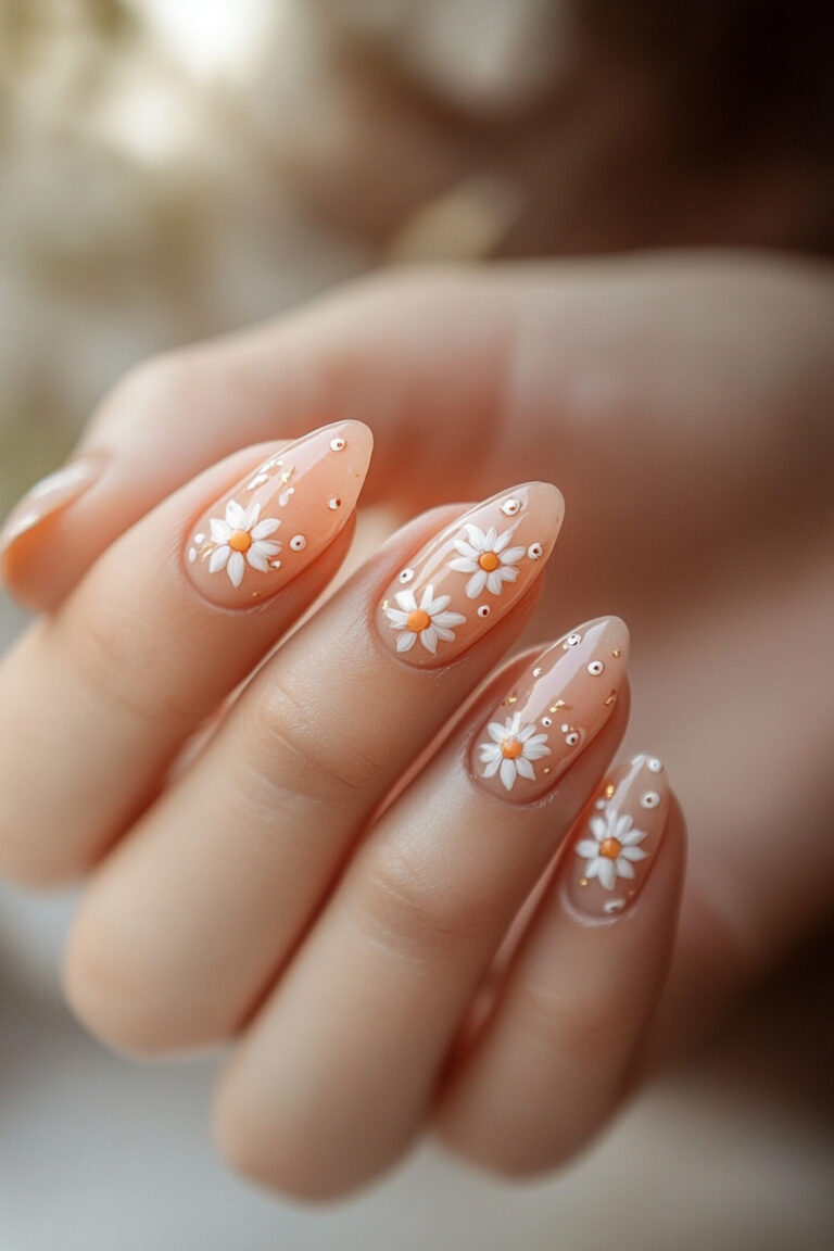 Peachy Daisy Fade