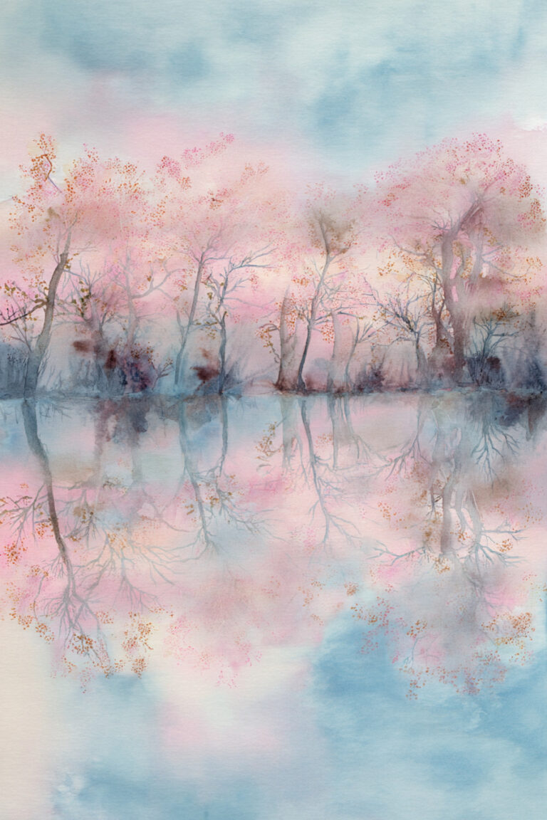 Quiet Lake with Spring Reflections