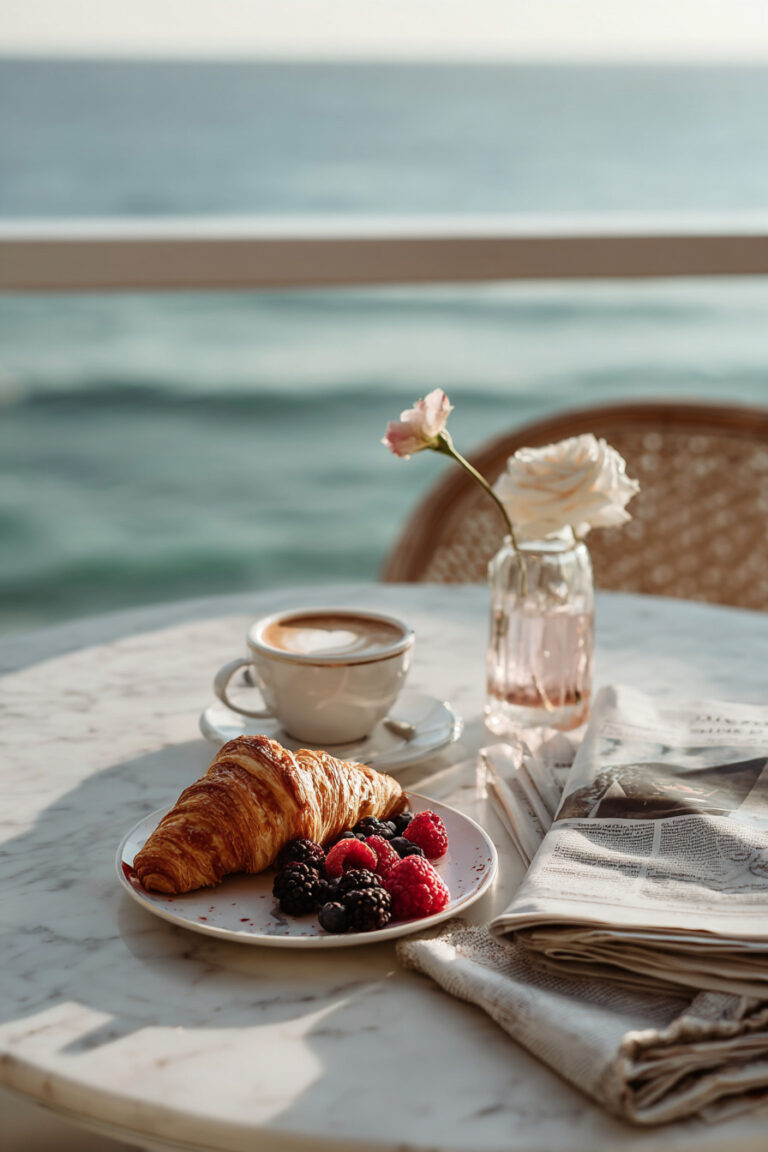 Seaside Café Morning