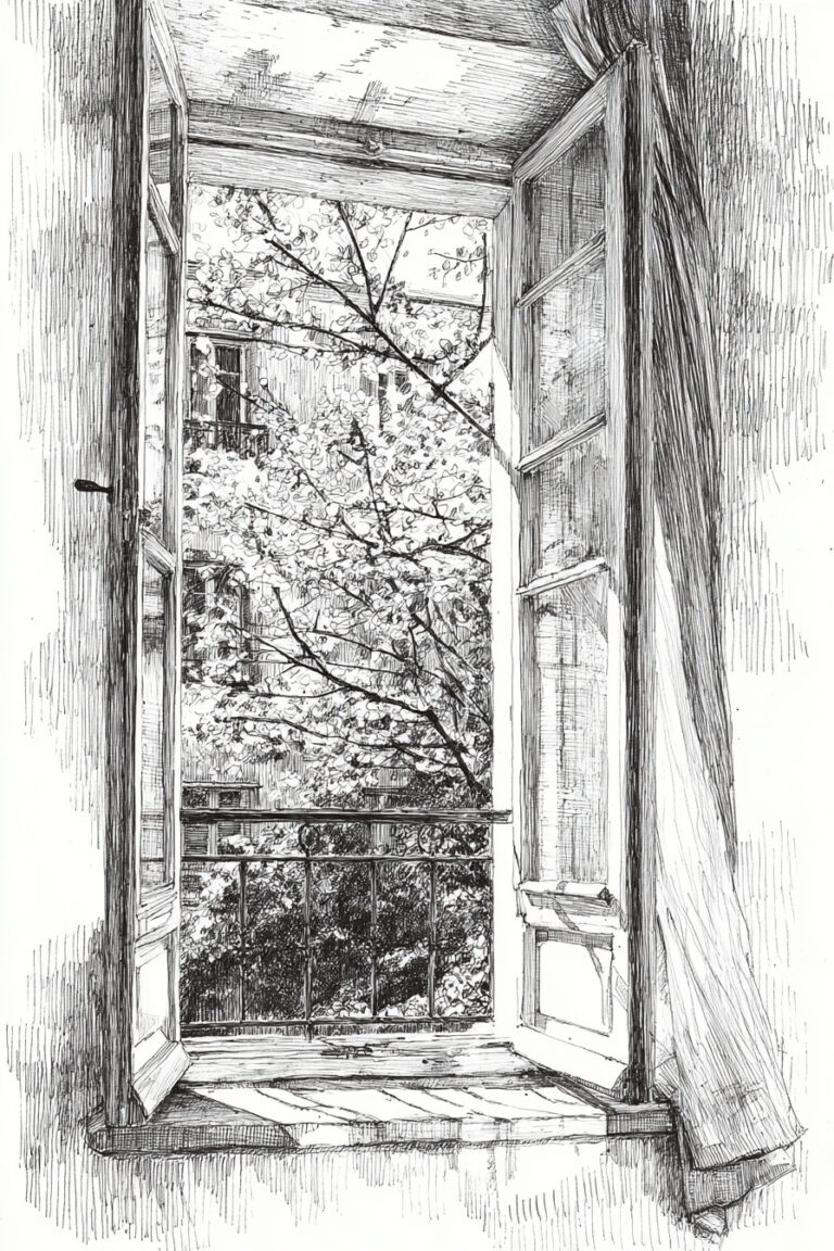 Spring Window View