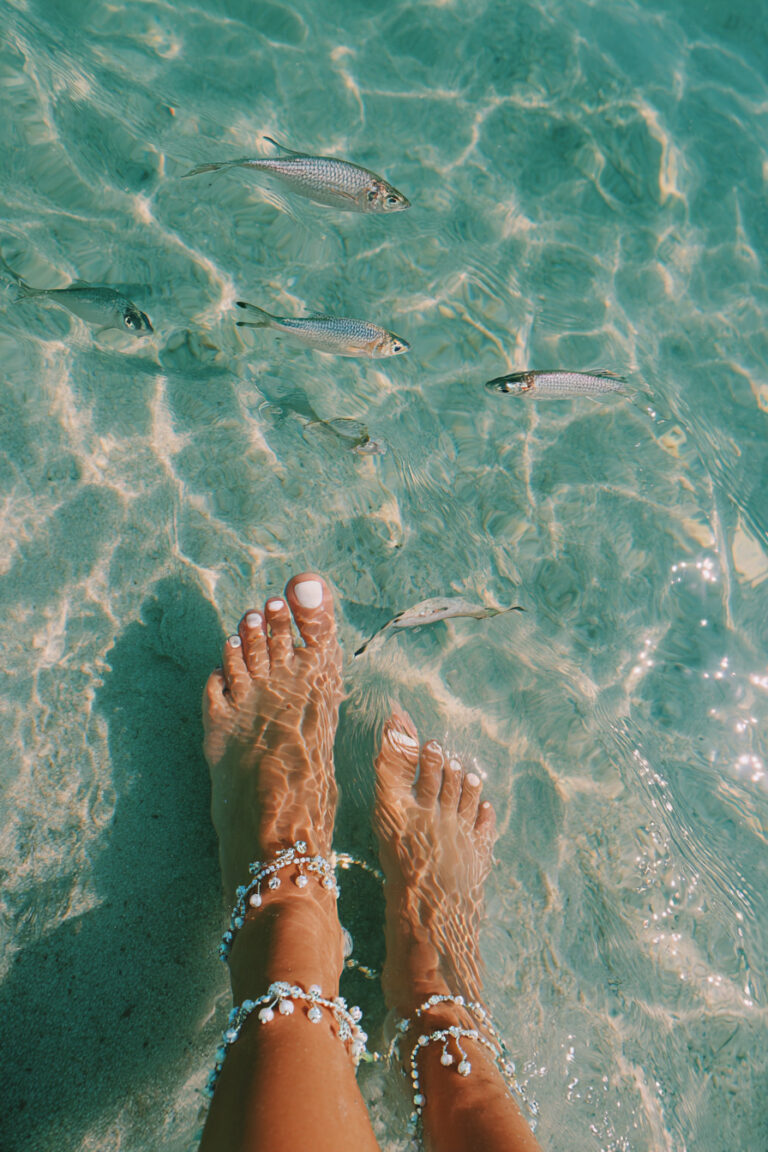 Toes in Turquoise Water