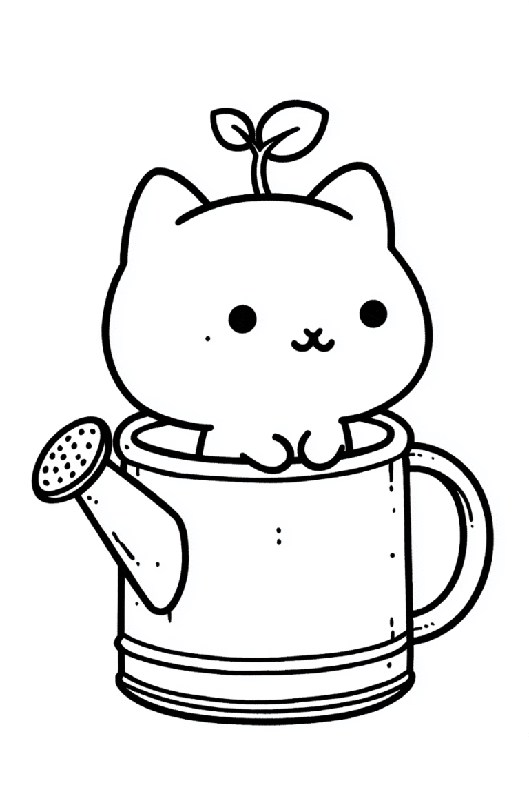 Watering Can Kitten