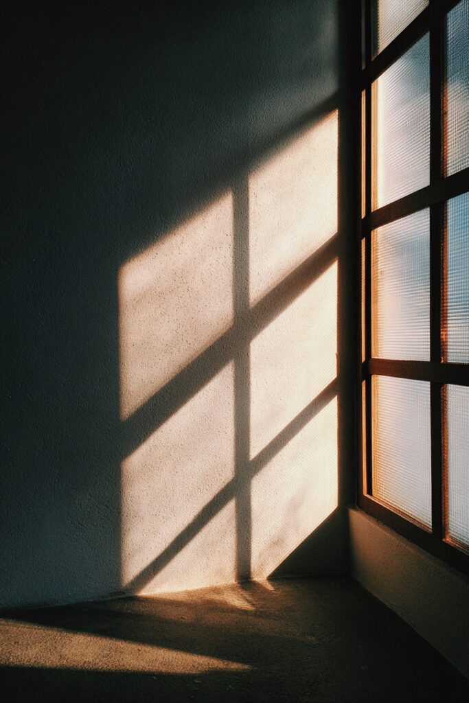 Window frame geometric photography composition idea.