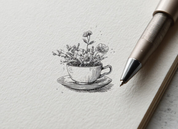 emthehuman1_fine_tip_pen_next_to_a_hand_drawn_pen_sketch_of_A_t_d344f56a-437f-41c1-986a-7511df626a92