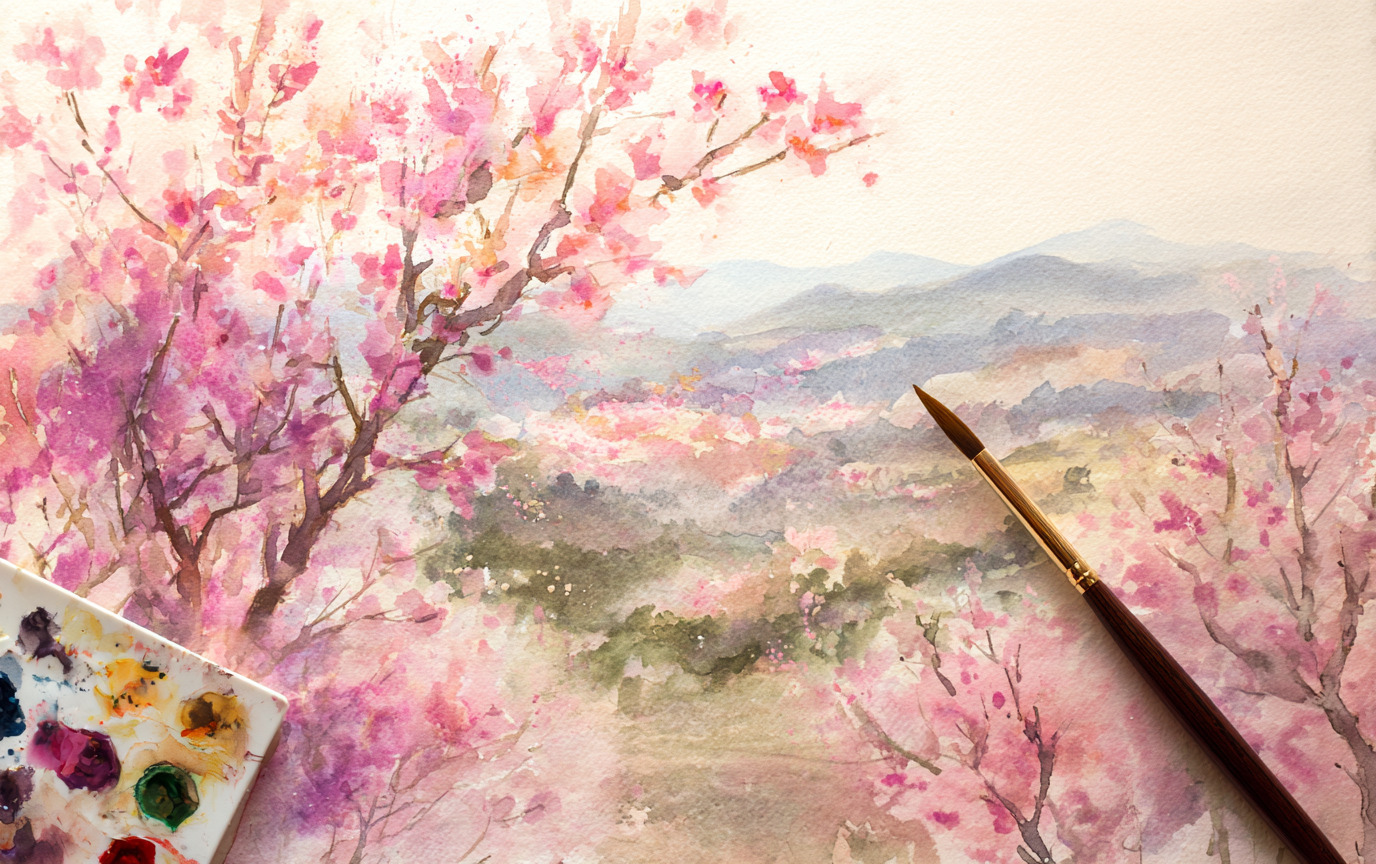 25 Dreamy Spring Watercolor Landscapes to Spark Creativity