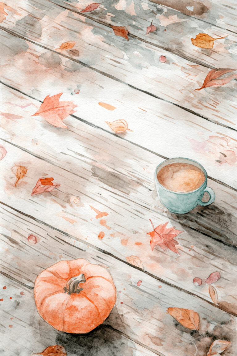 Autumn Leaves Cafe Table
