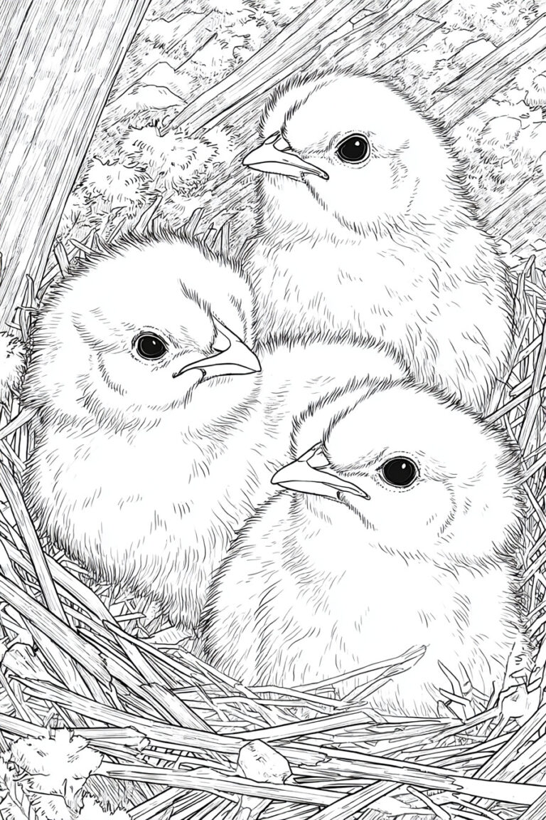 17. Baby Chicks in a Nest