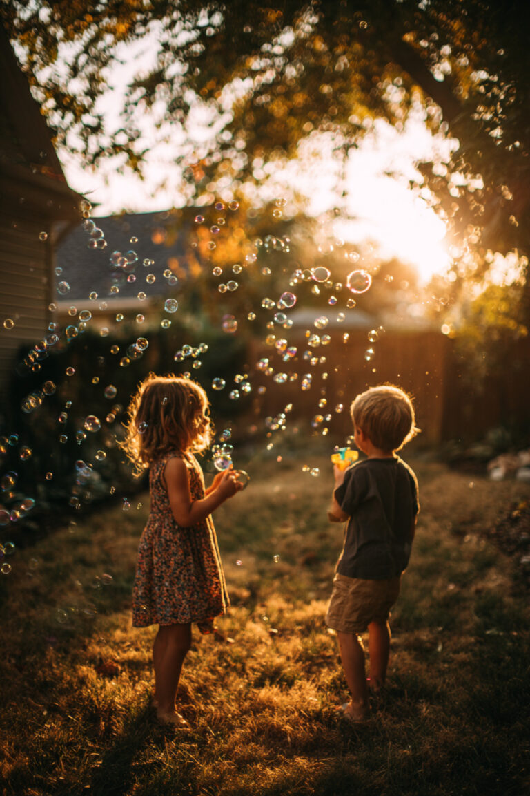 Backyard Bubble Play
