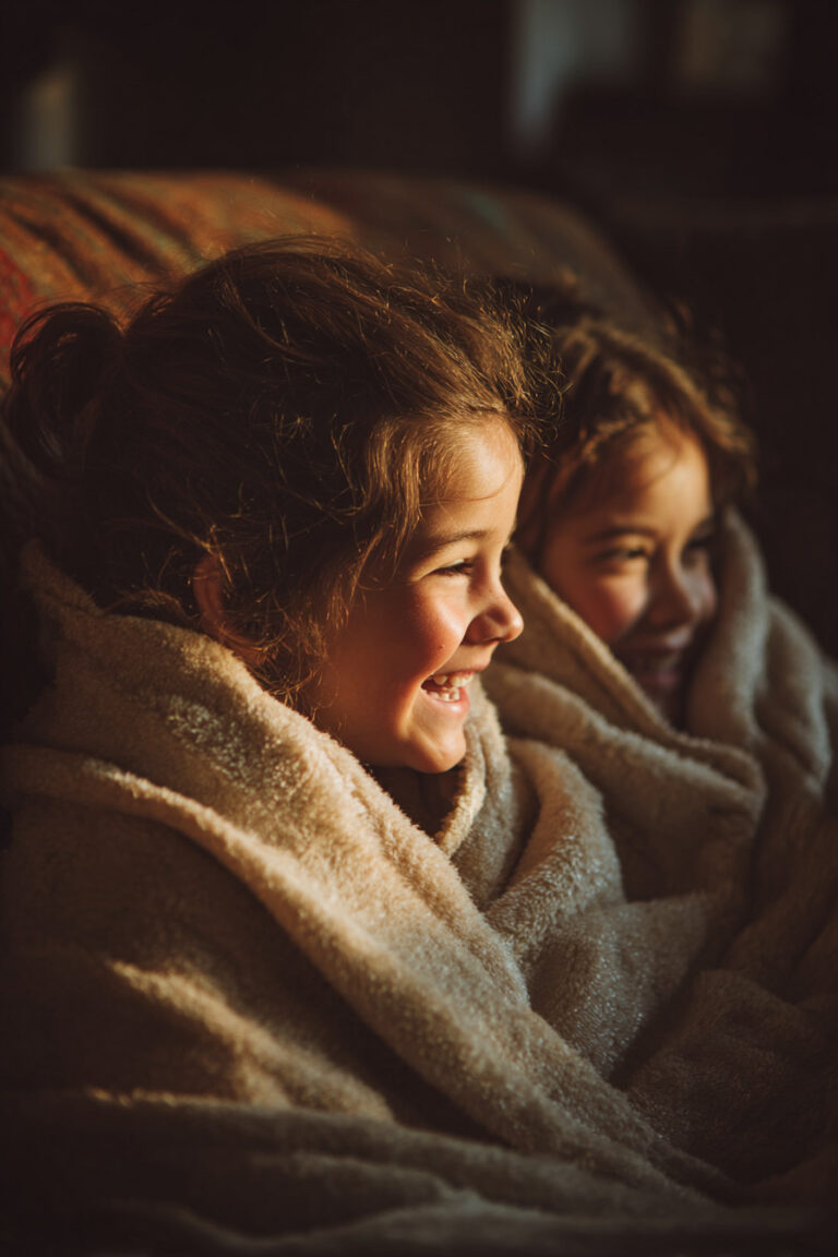 Blanket Wrapped Kids
