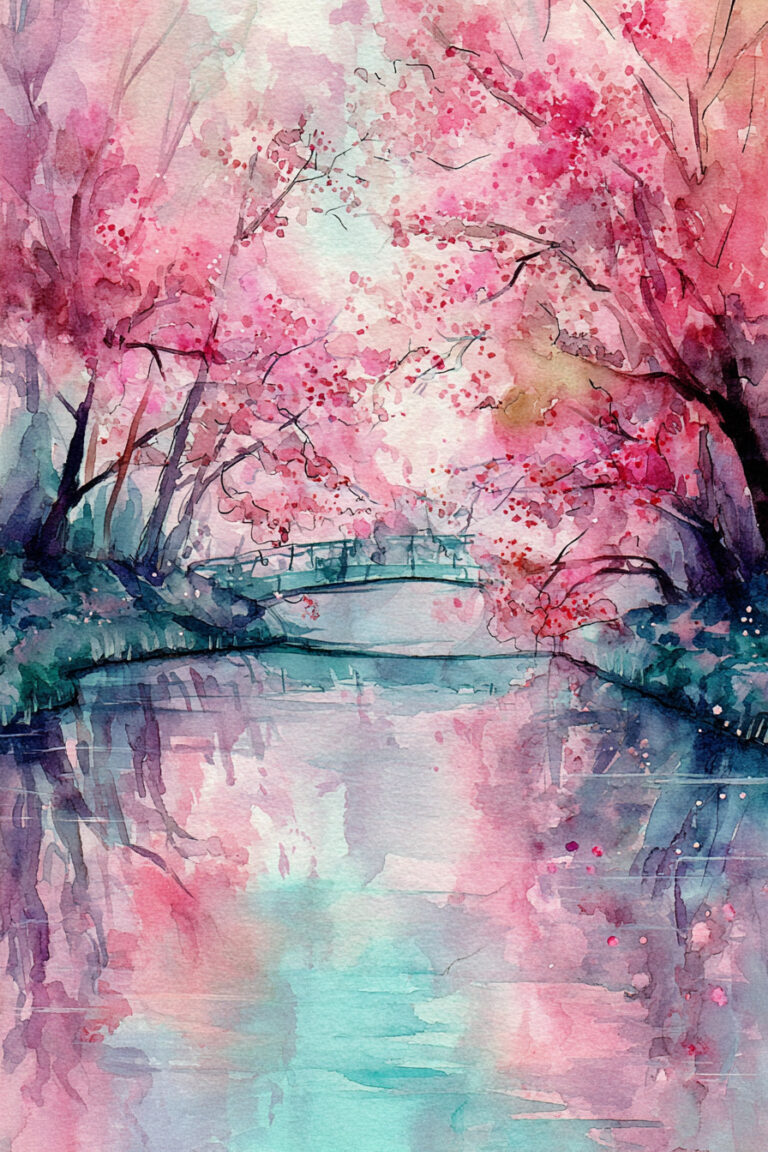 Blossoming Riverside Dream