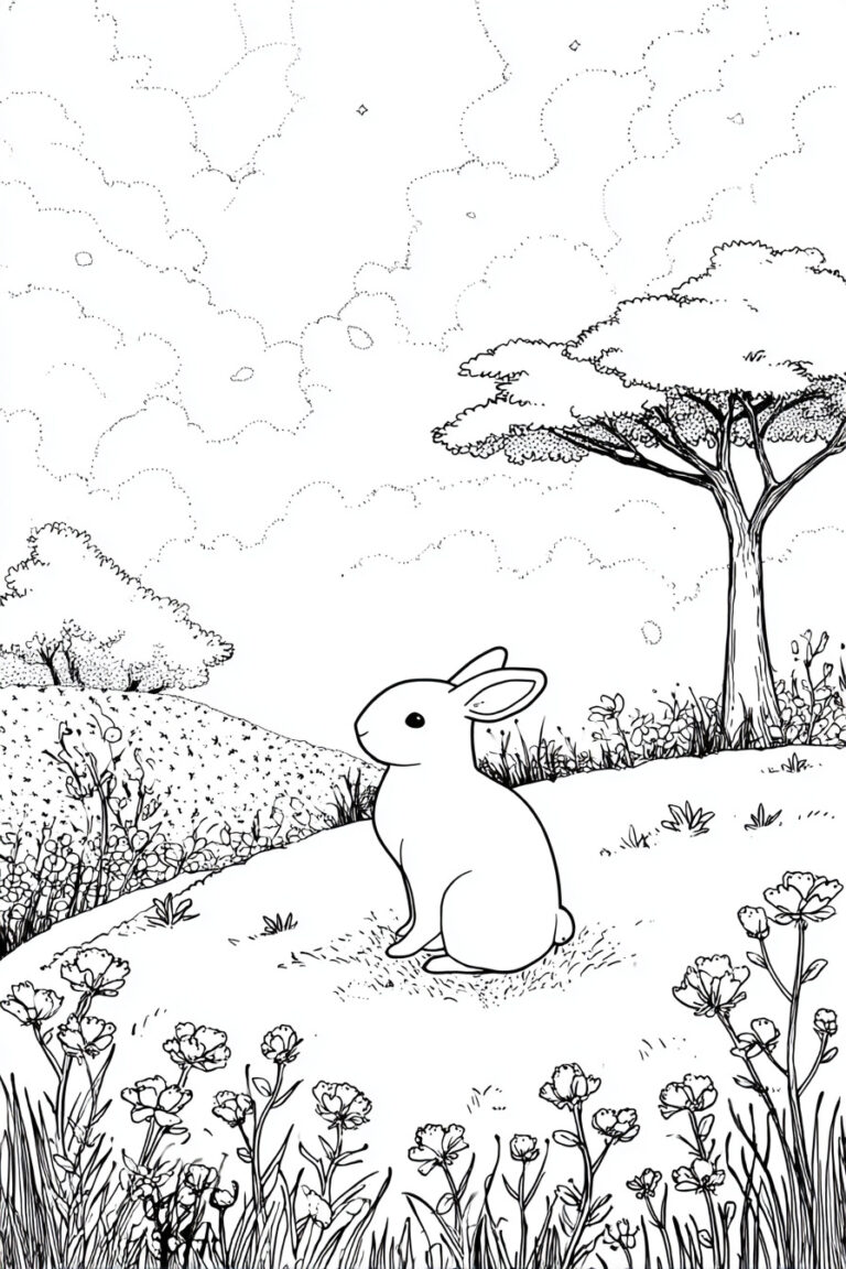 10. Bunny Watching the Sunrise