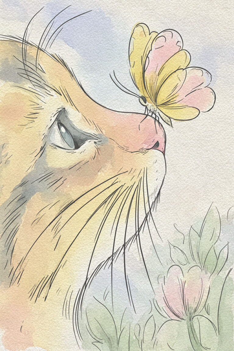 Cat & Butterfly