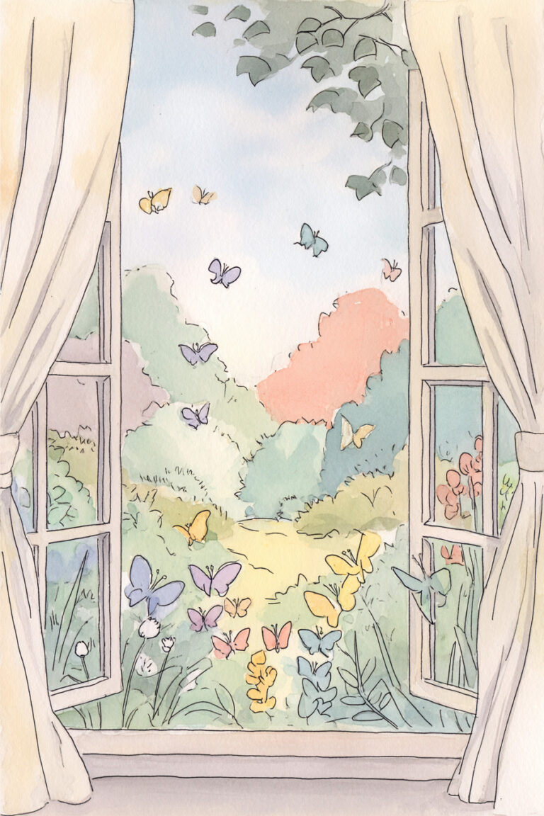 Cottage Window View