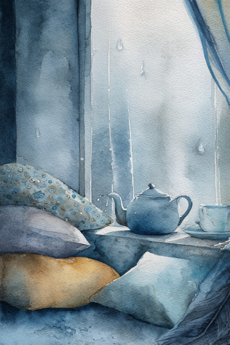 Cozy Window Rain & Tea