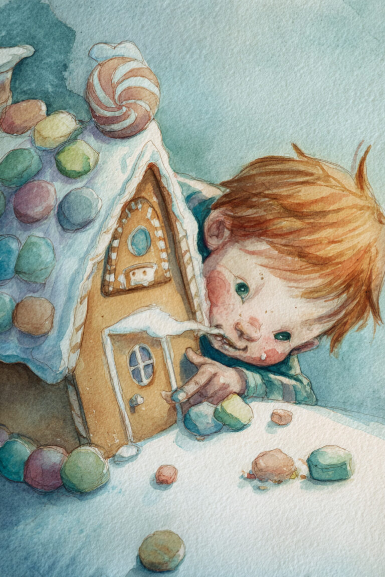 19. Decorating a Gingerbread House