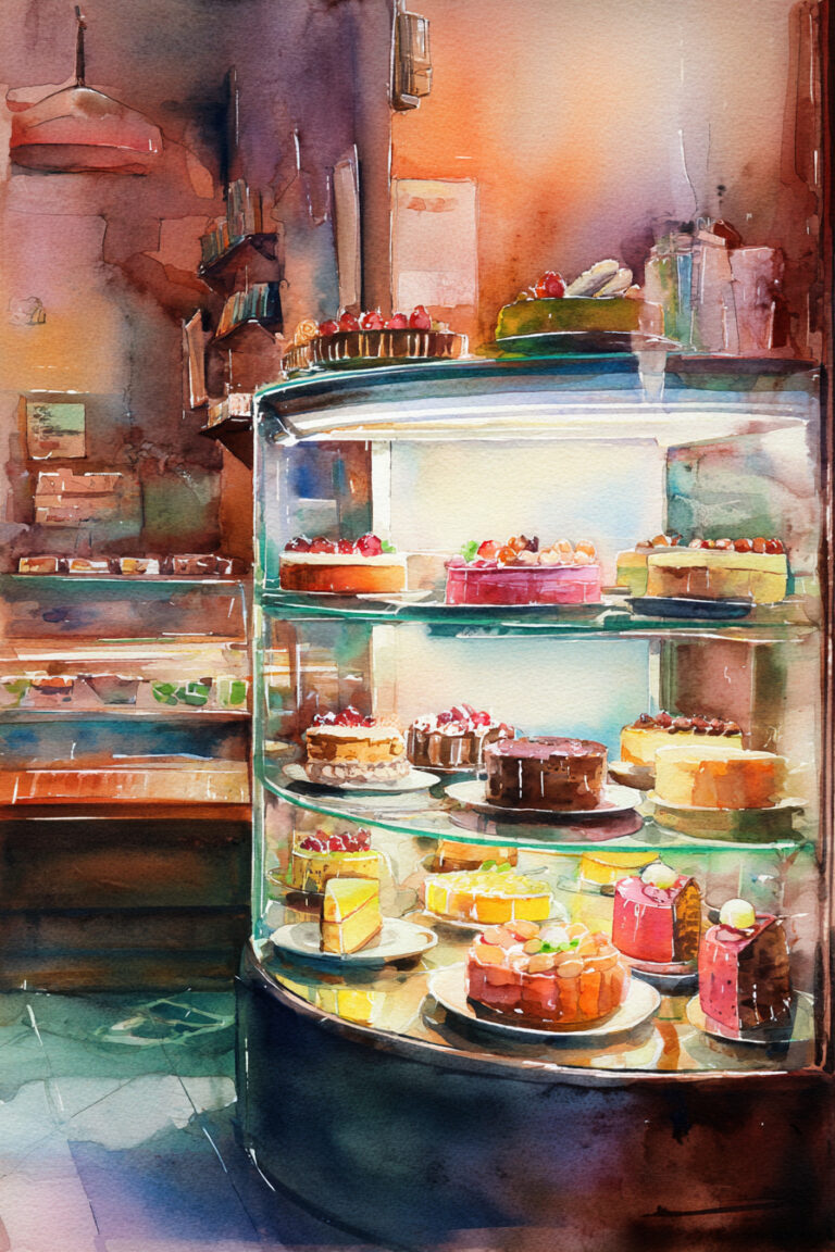 Dessert Display Case Glow