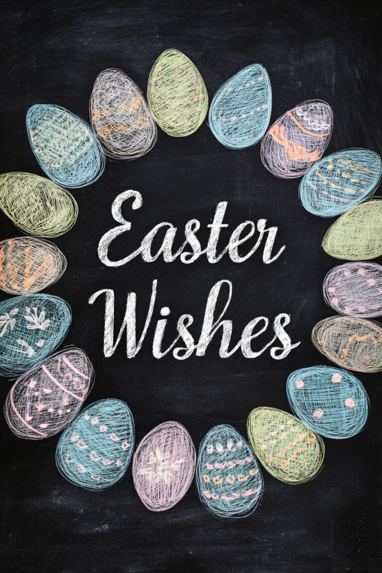 21. Easter Wishes Egg Wreath