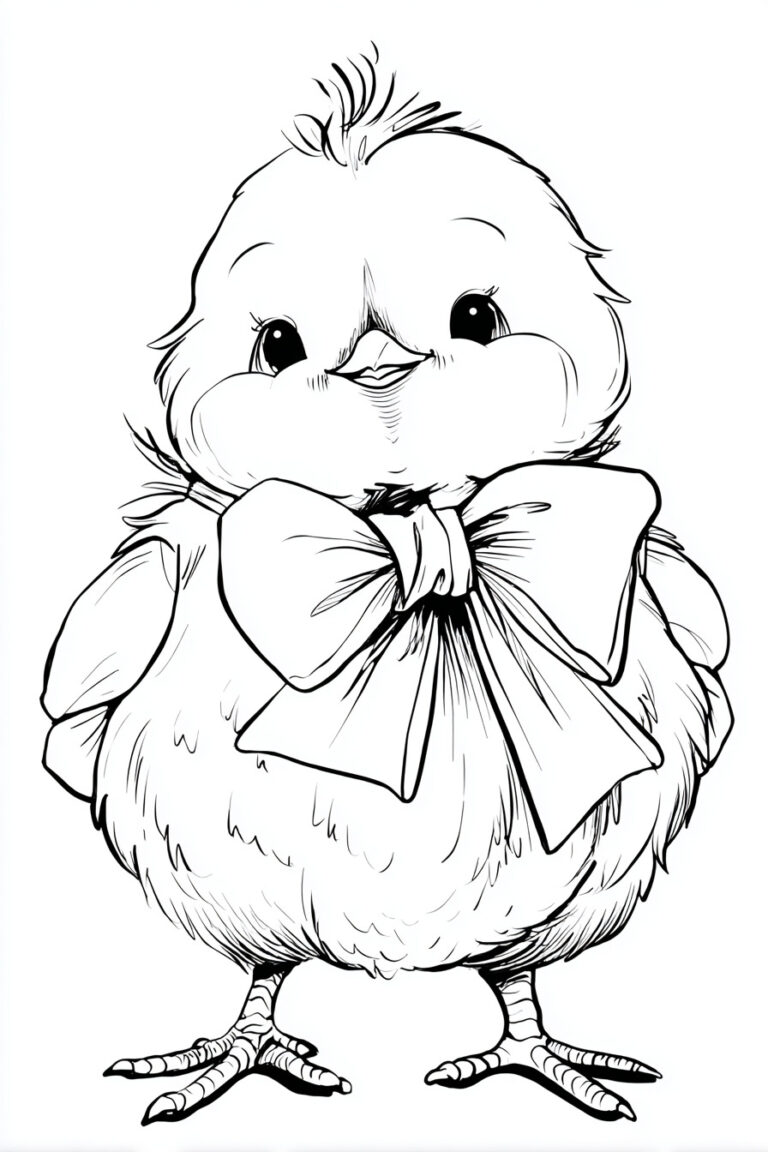 19. Easter Chick with a Giant Bow