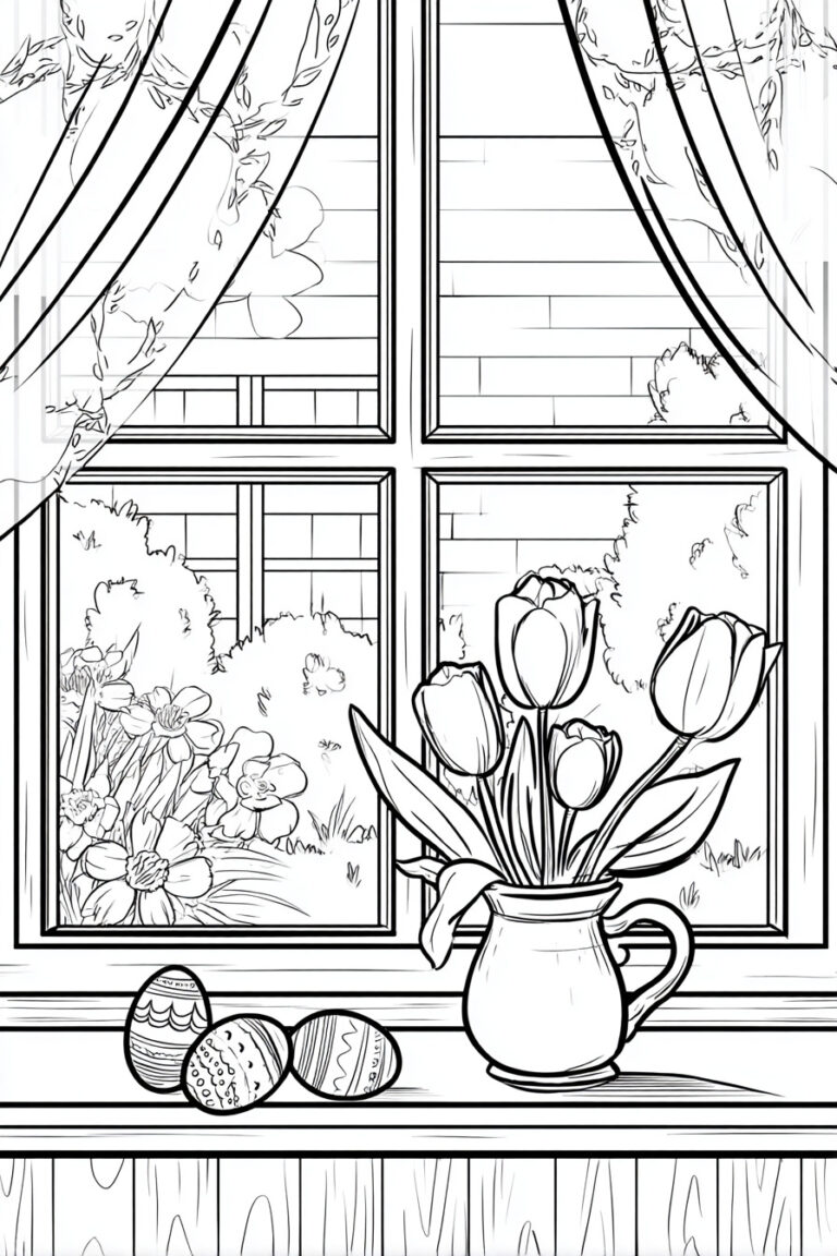 5. Easter Morning Window Scene