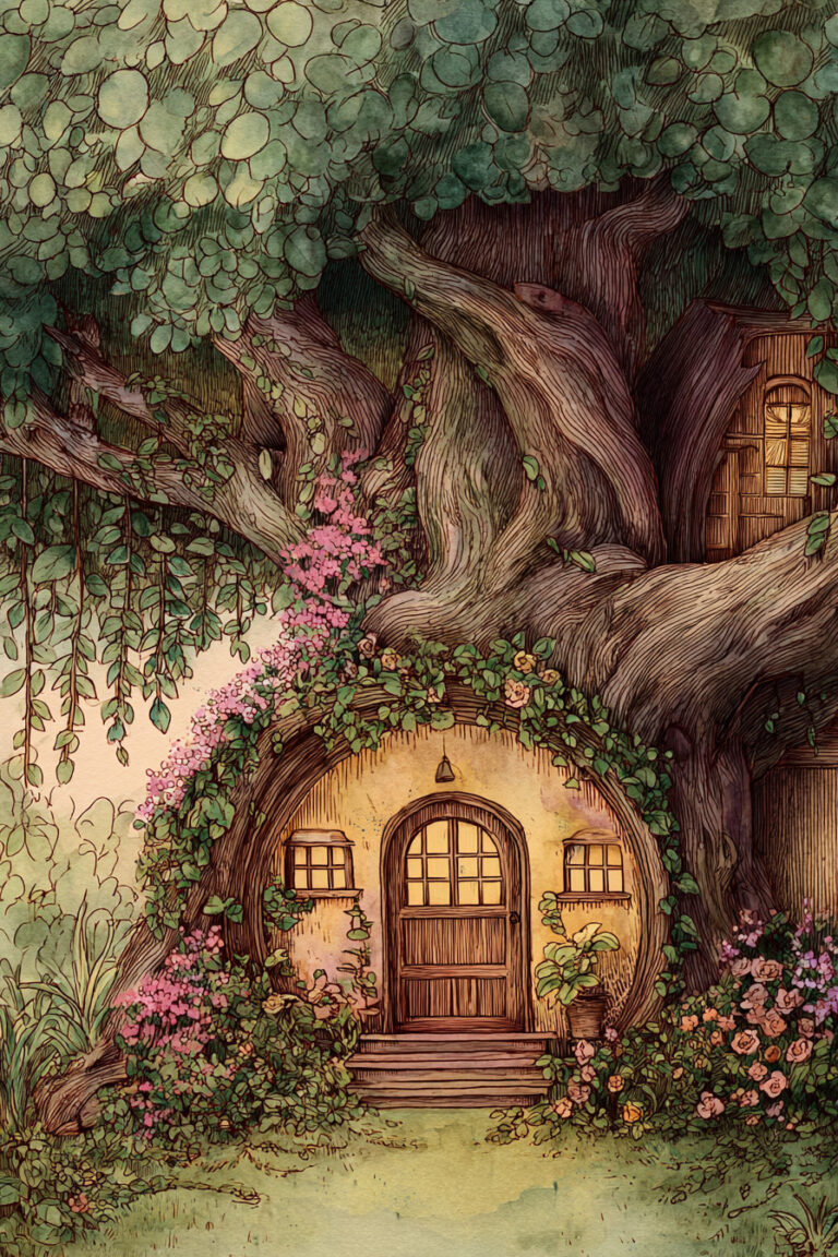 13. Enchanted Oak Doorway