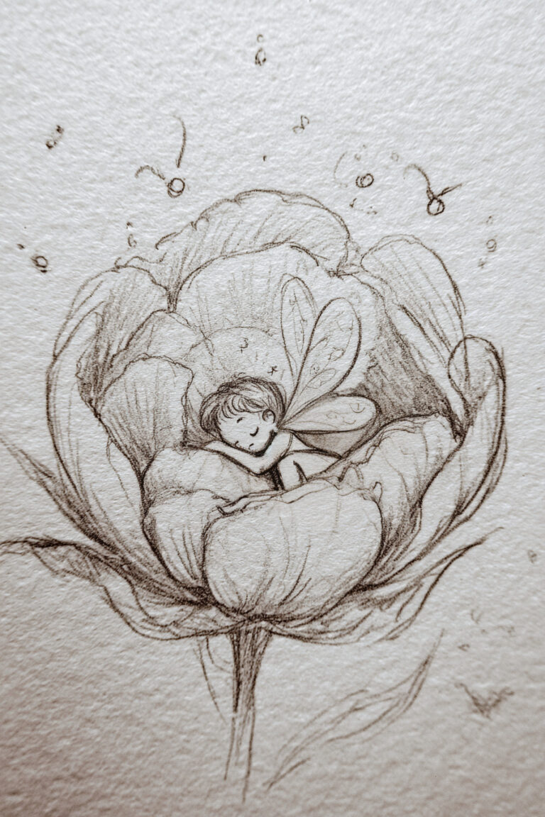 4. Fairy Asleep in a Flower Bed