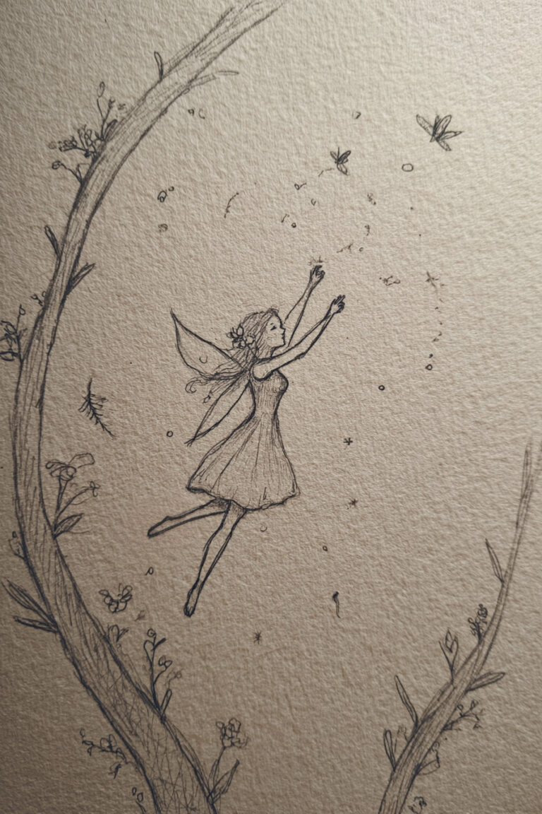 21. Fairy Chasing Fireflies at Dusk