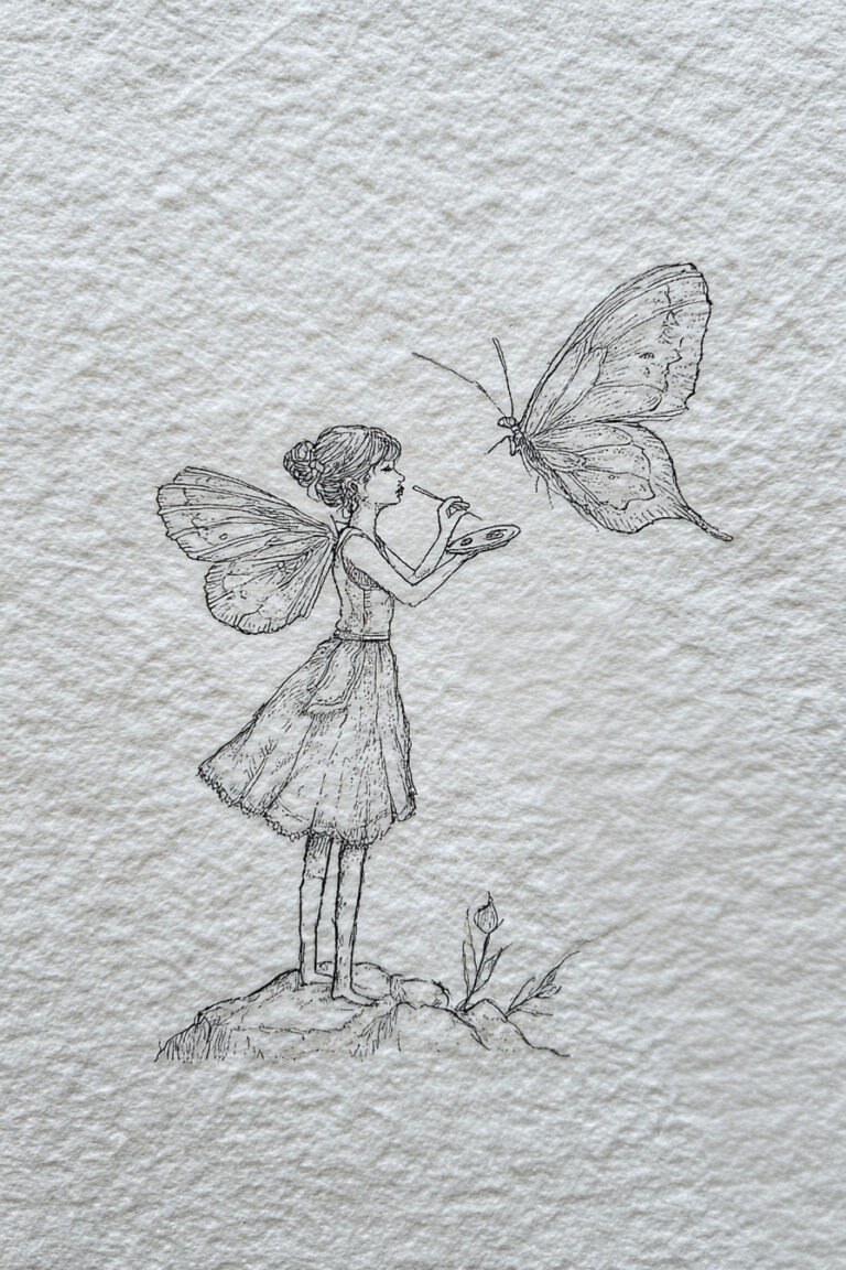 23. Fairy Painting a Butterfly Wing