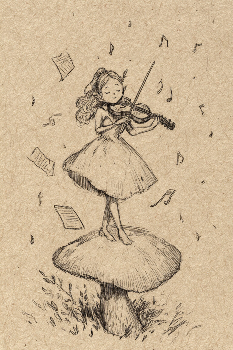 24. Fairy Playing a Tiny Violin