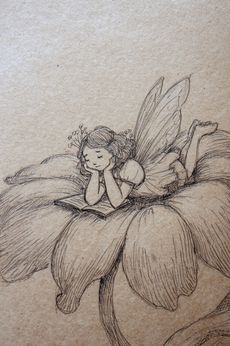 2. Fairy Reading a Tiny Book