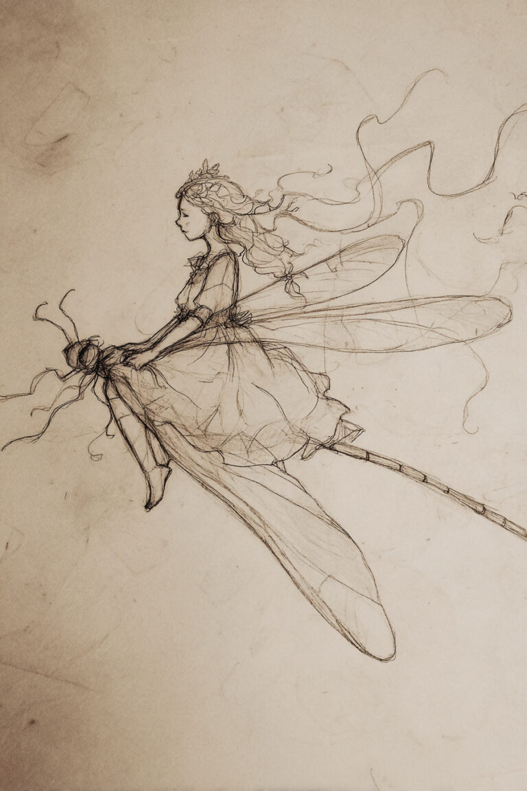 19. Fairy Riding a Dragonfly