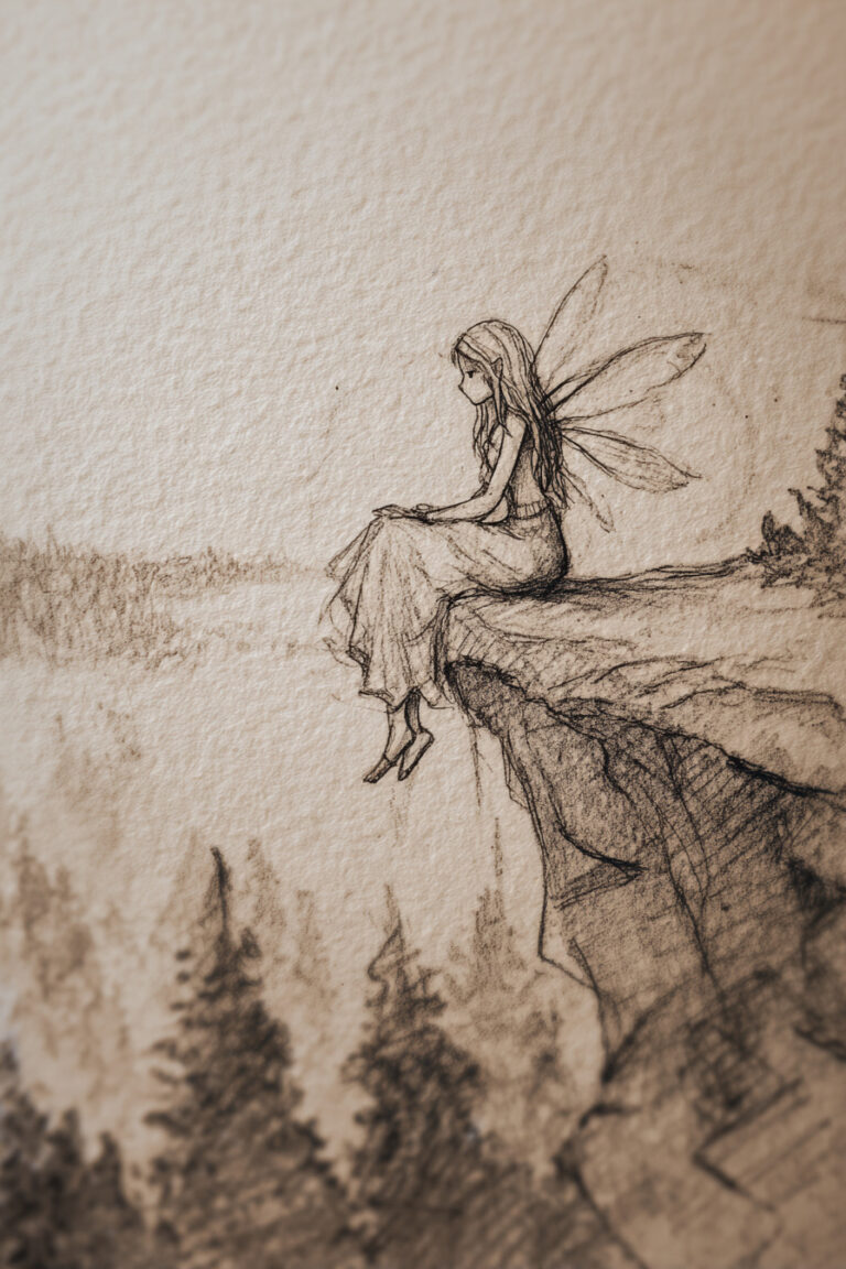 30. Fairy Watching the Sunset Alone