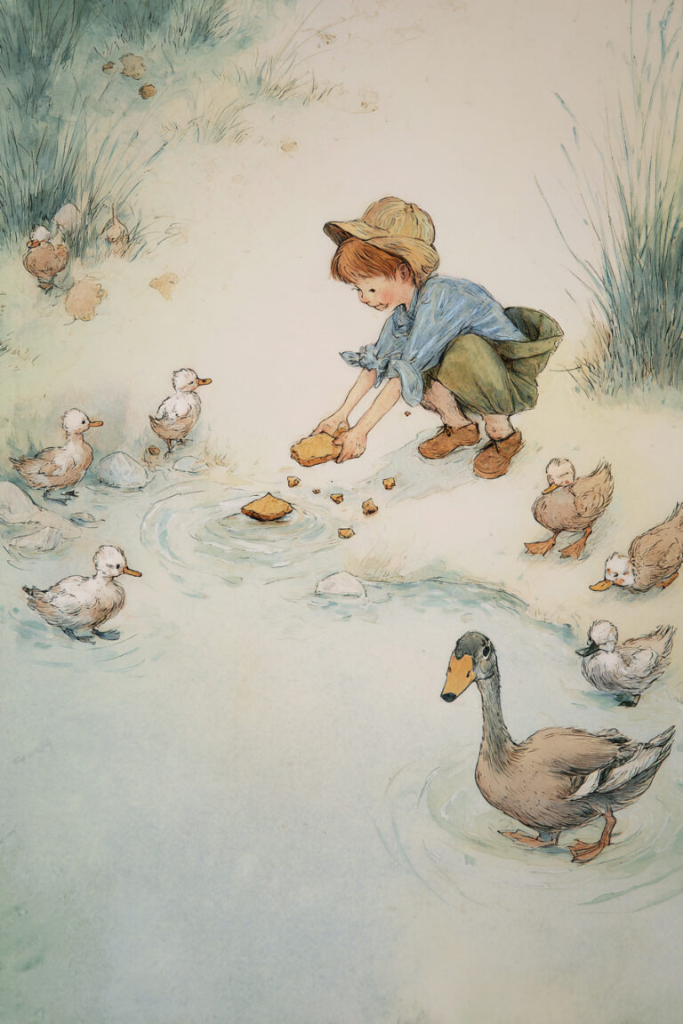 23. Feeding Ducks at the Pond