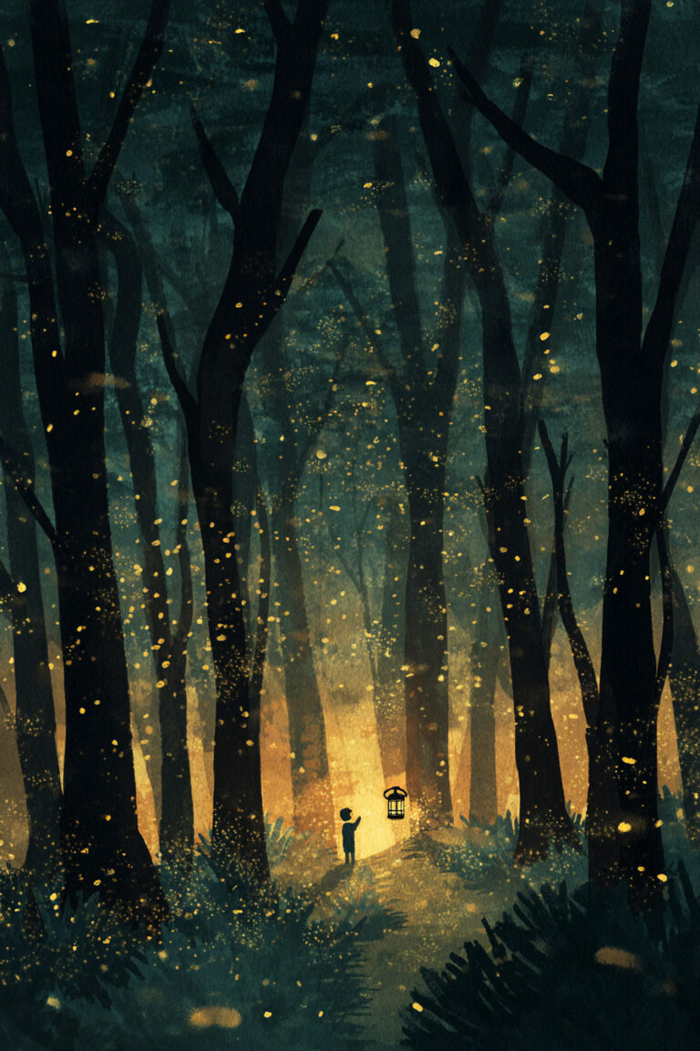 28. Firefly Evening in the Deep Woods