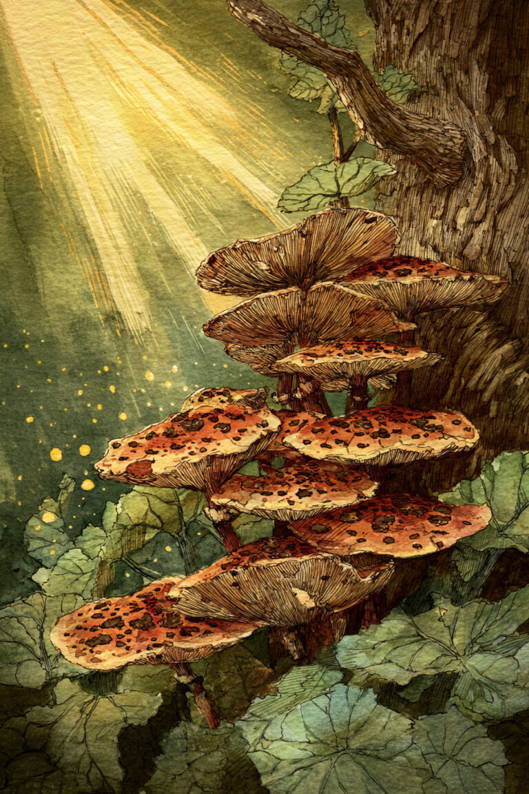 26. Golden Hour Toadstools Cluster